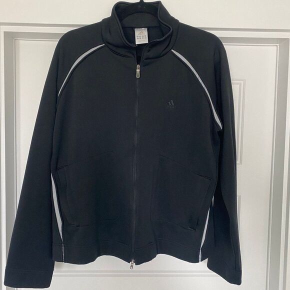 Adidas Women's Classic Black/White Versatile SST Sports Track Jacket, Size XL - Picture 2 of 7